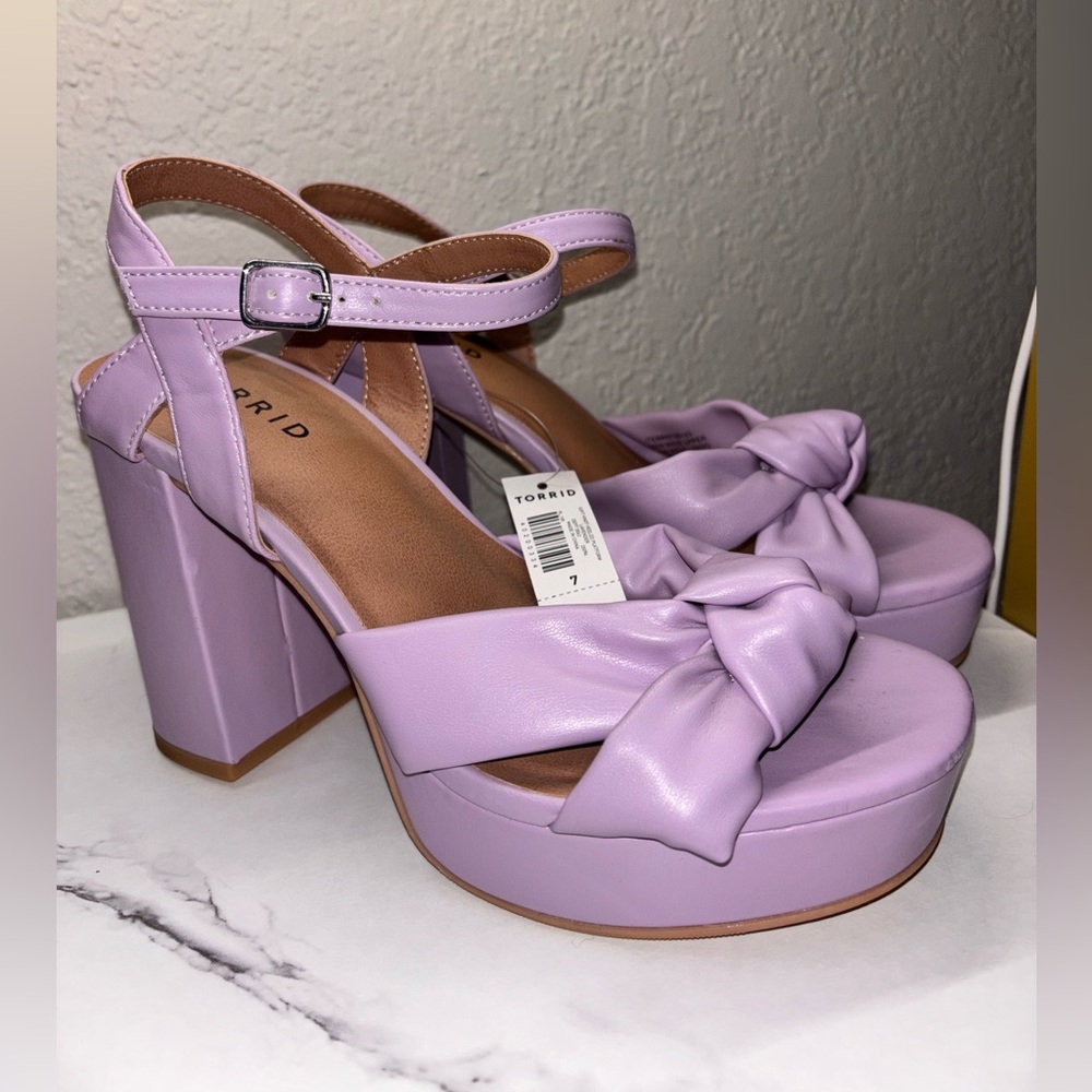 Torrid Lavender Knot Platform Sandals